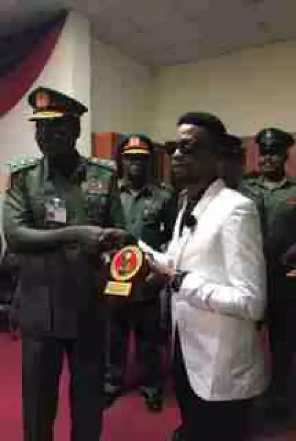 Nigerian Army Honours Comedian, I Go Dye (Photos)